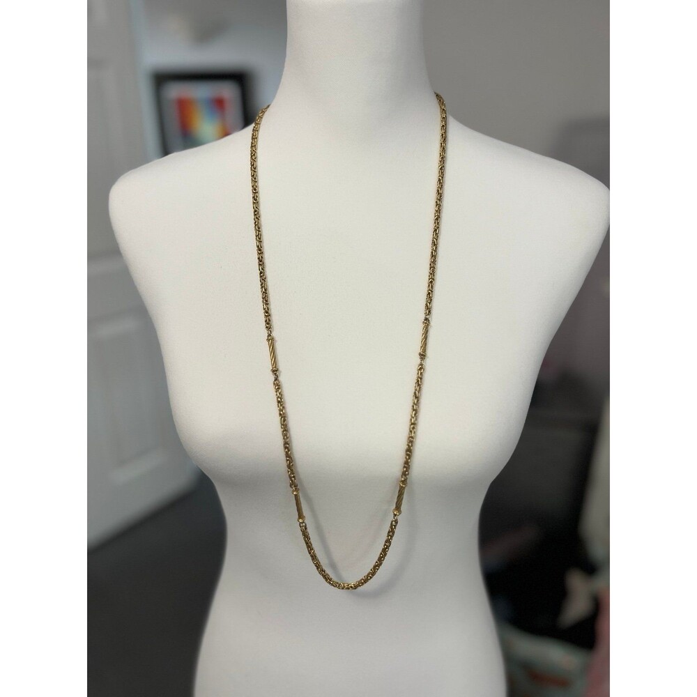 Vintage Givenchy Byzantine Gold Chain Necklace